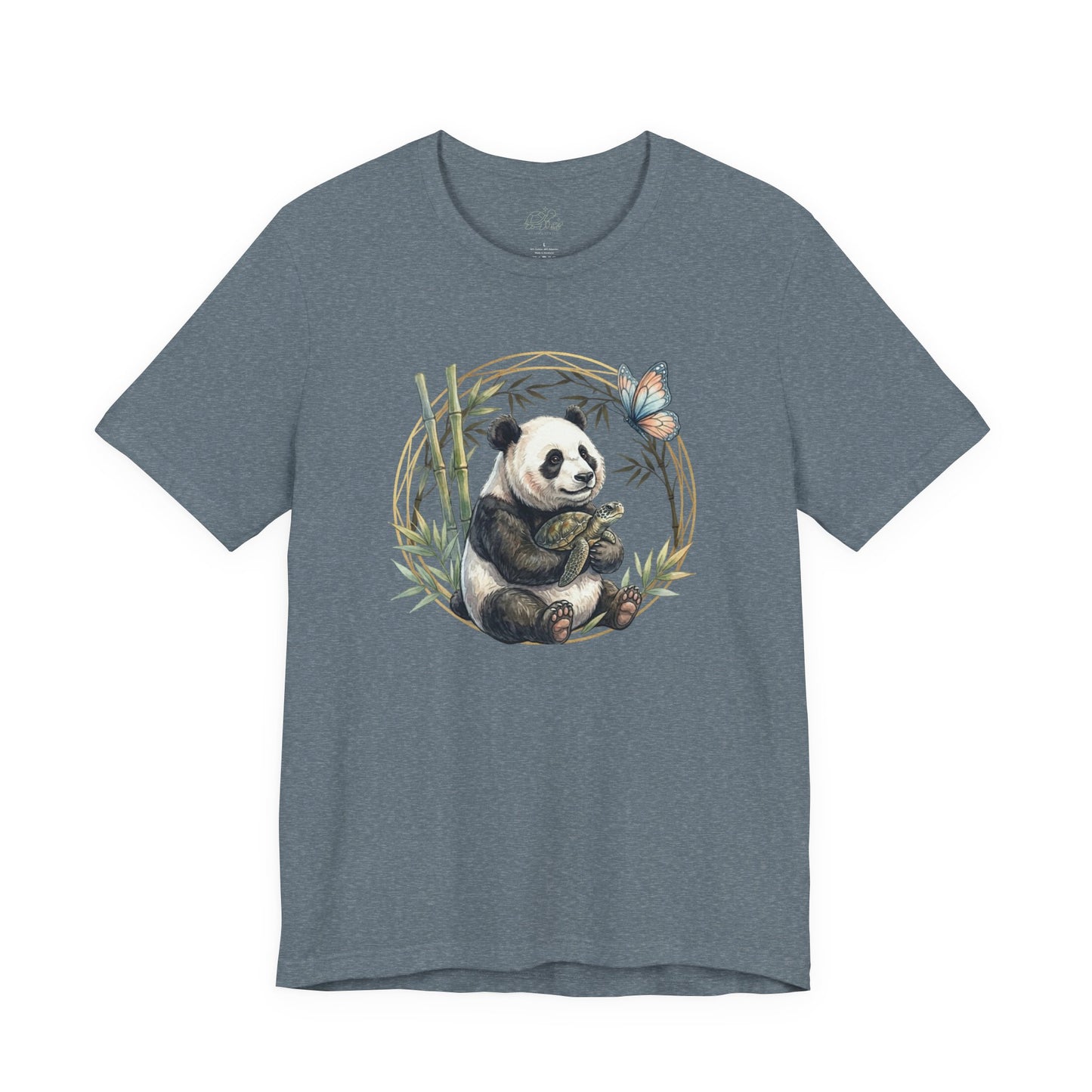 Bamboo Snuggles Panda & Turtle - Unisex Jersey Tee