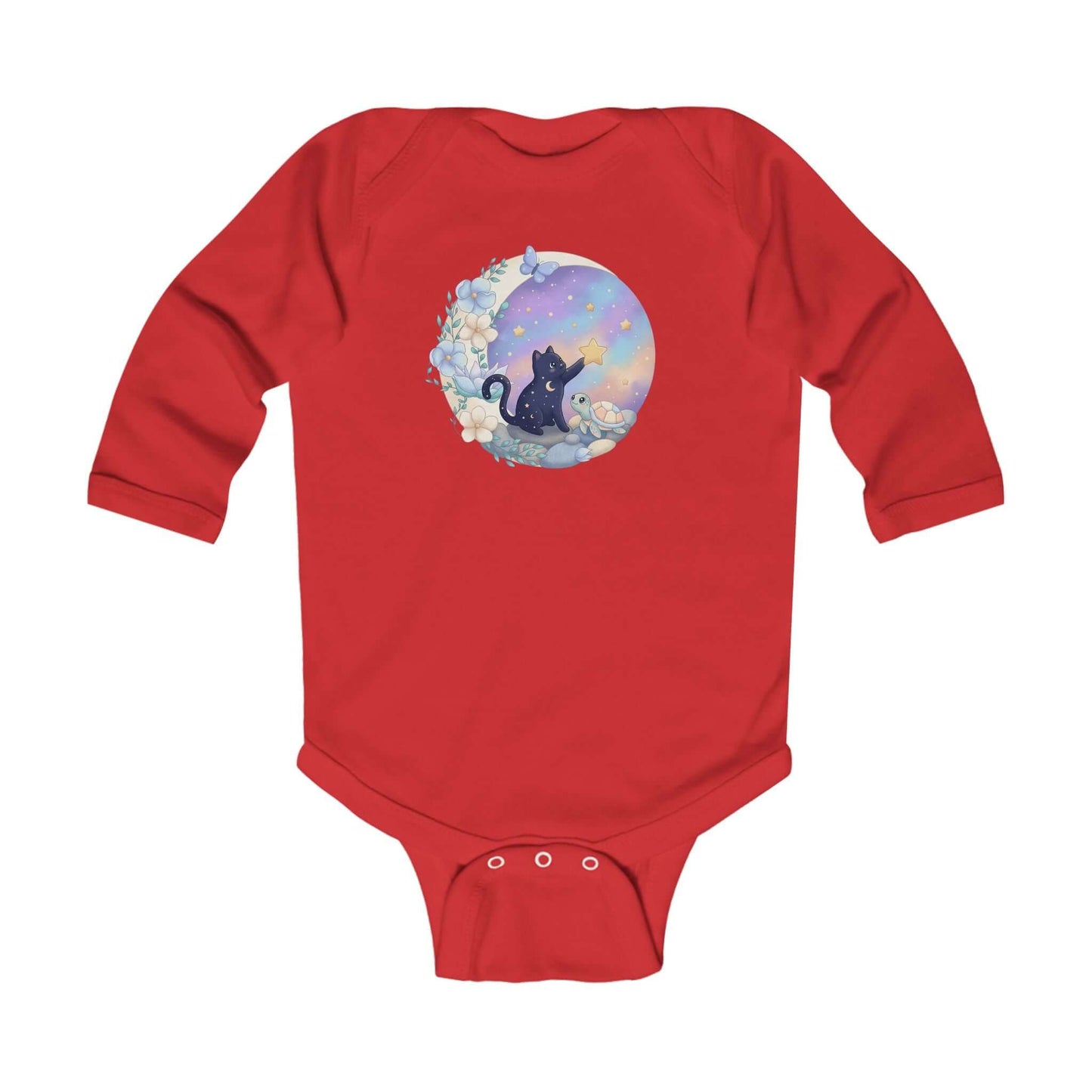 Celestial Cat Infant Long-Sleeve Bodysuit
