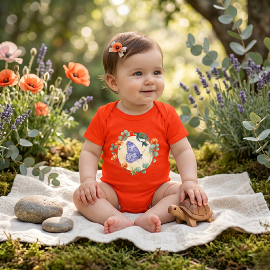 Butterfly & Garden Friends - Infant Baby Bodysuit