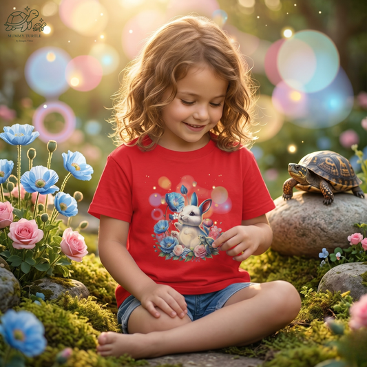 Lantern Festival Bunny & Turtle - Kids Fine Jersey Tee