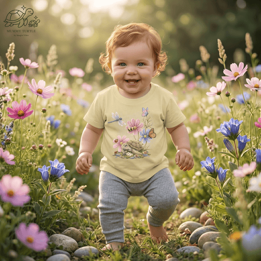 Blossom Turtle Infant Fine Jersey Tee