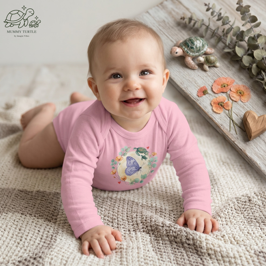 Butterfly Moon Garden - Infant Long-Sleeve Bodysuit