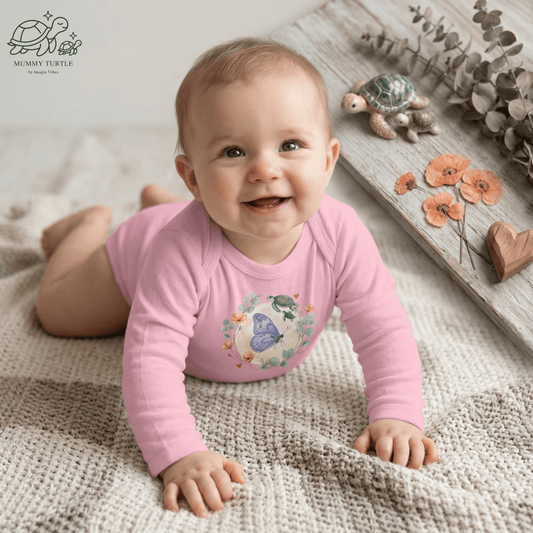 Moon Butterfly Infant Long-Sleeve Bodysuit