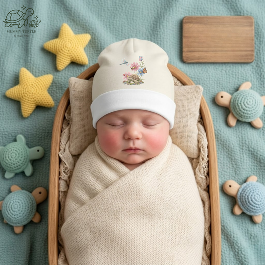 Sunny Playtime Turtle & Friends – Infant Beanie