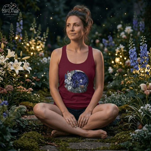 Celestial Cat Women's Racerback Tank Top