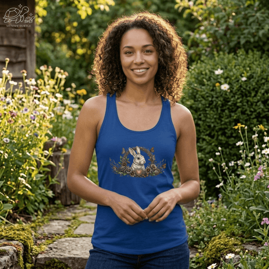 Blossom Bunny Women's Racerback Tank Top