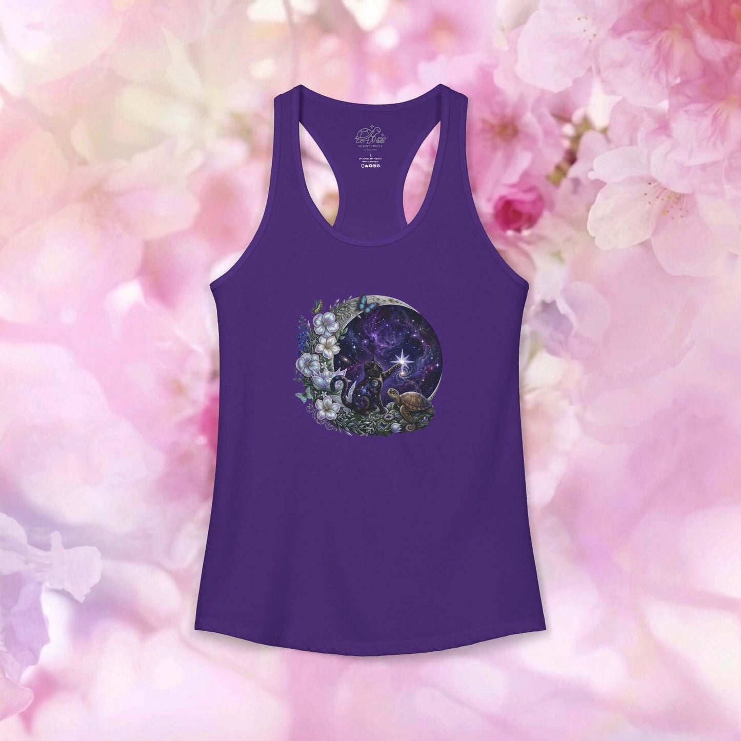 Celestial Cat Women's Racerback Tank Top