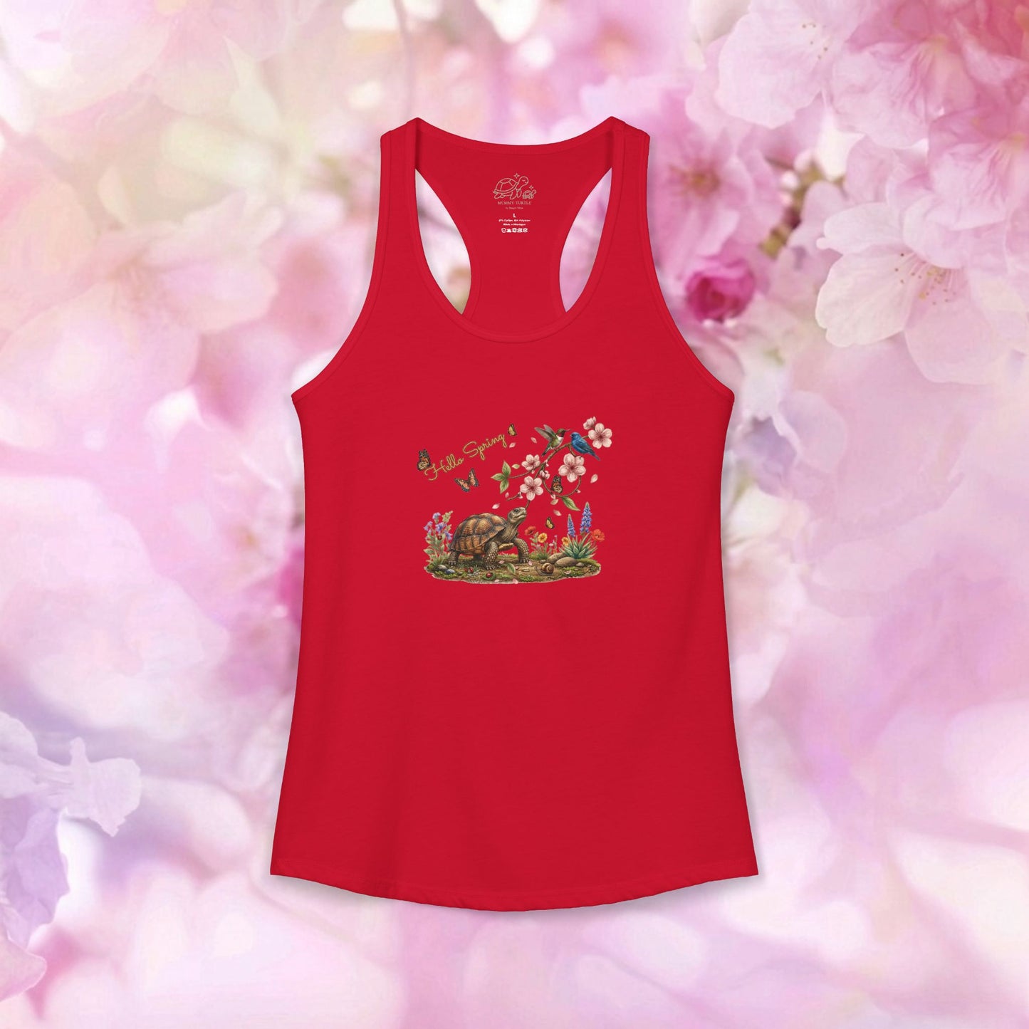 Hello Spring Blossom - Women's Racerback Tank Top