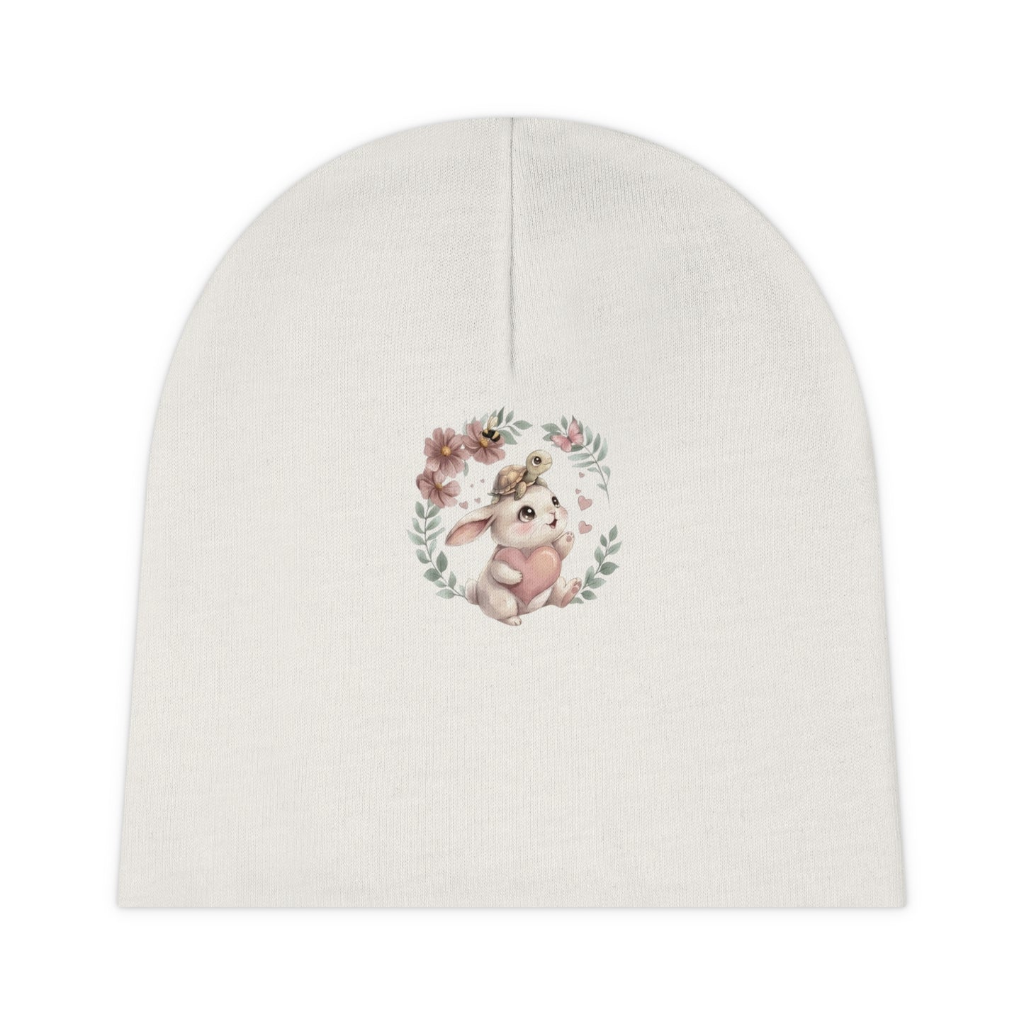 Bunny Hugs & Little Hearts - Infant Baby Beanie