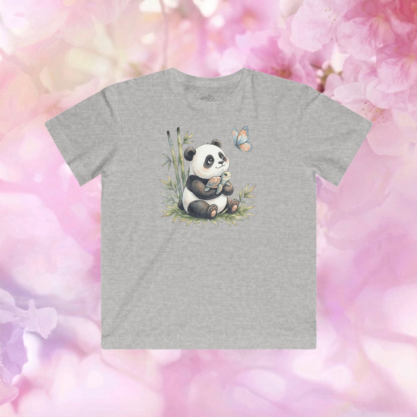Bamboo Snuggles Panda & Turtle - Kids Fine Jersey Tee