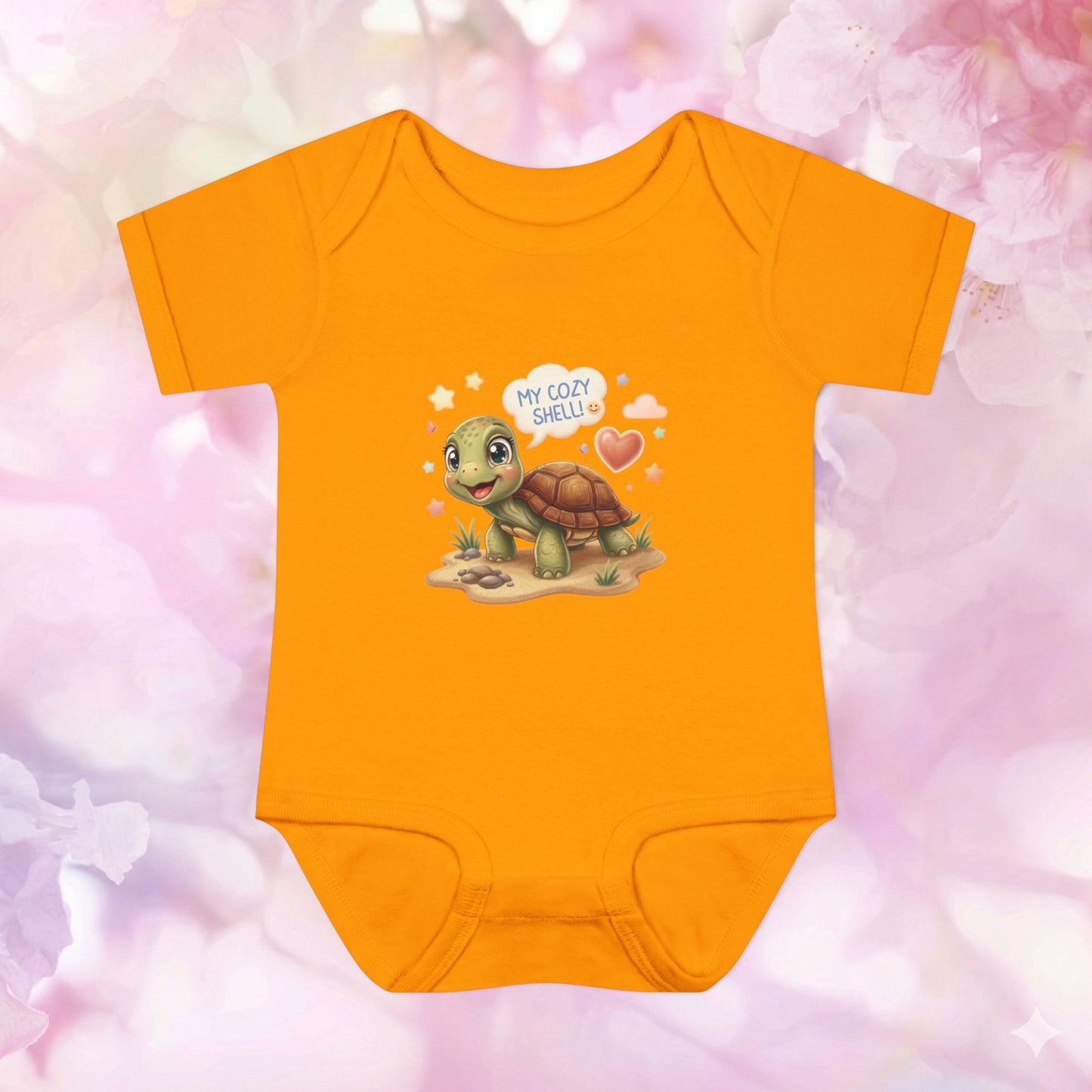 My Cozy Shell -  Cute Turtle Infant Baby Bodysuit