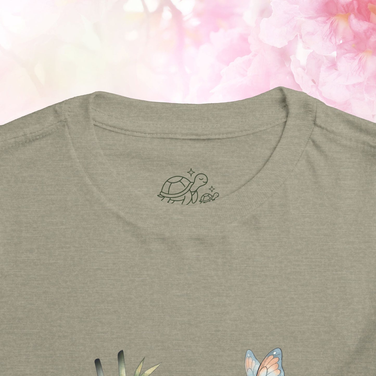 Sweet Panda & Tiny Turtle Bamboo Adventure — Toddler Short Sleeve Tee