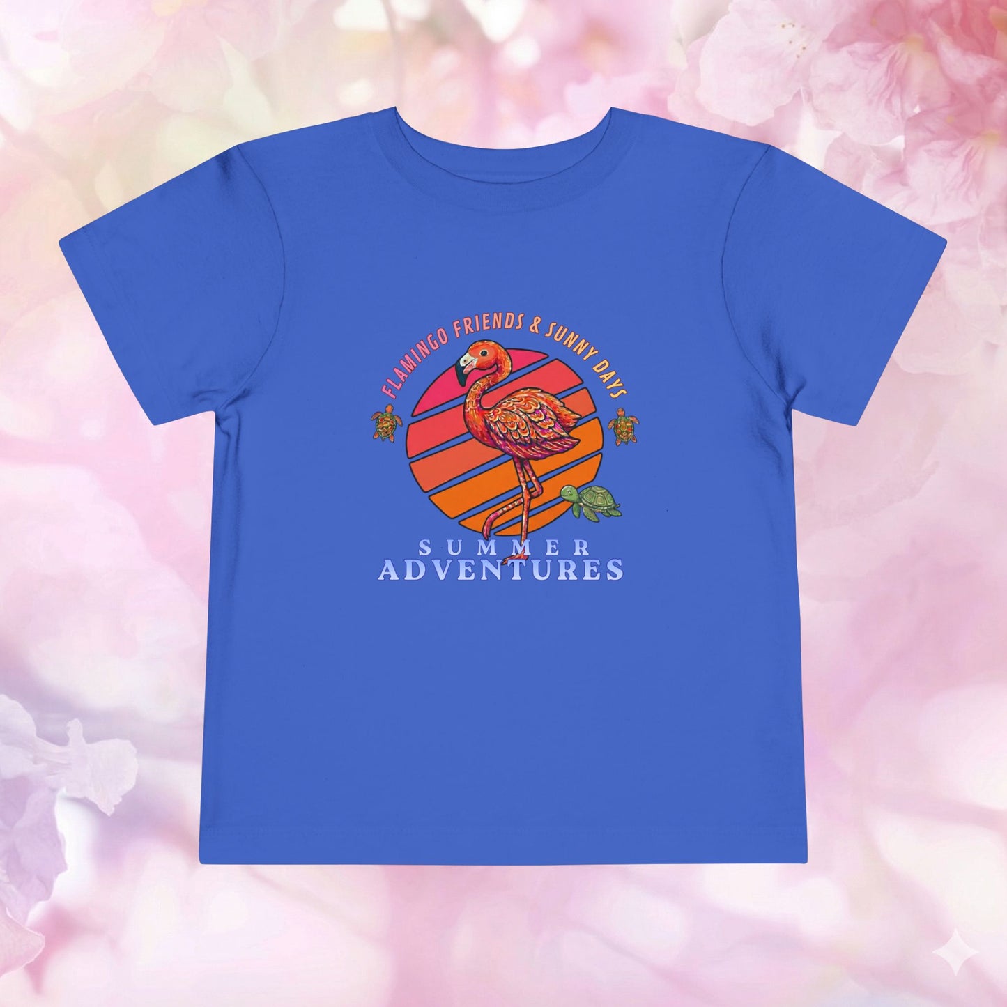 Flamingo Friends & Summer Adventures — Toddler Short Sleeve Tee