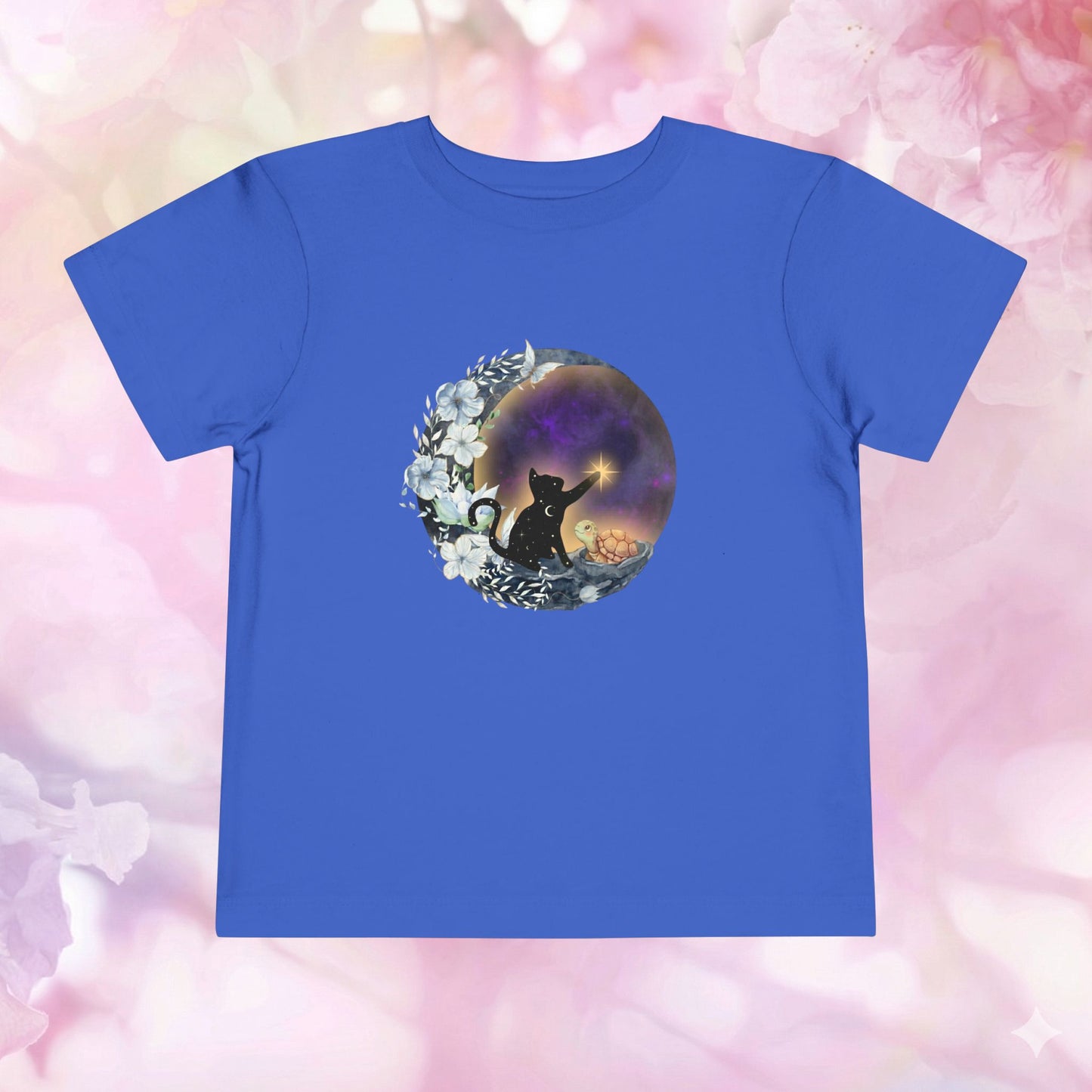 Starlight Wishes & Moonbeams – The Turtle & Magic Cat Adventurous Tee