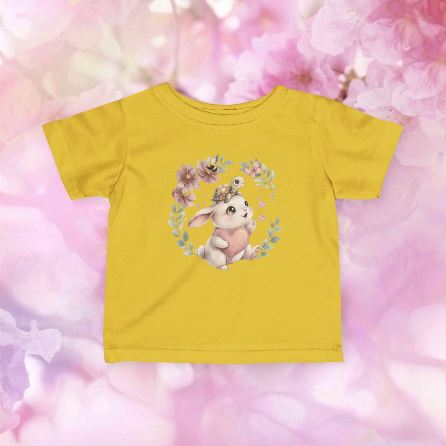 Flower Bunny Hug - Infant Fine Jersey Tee