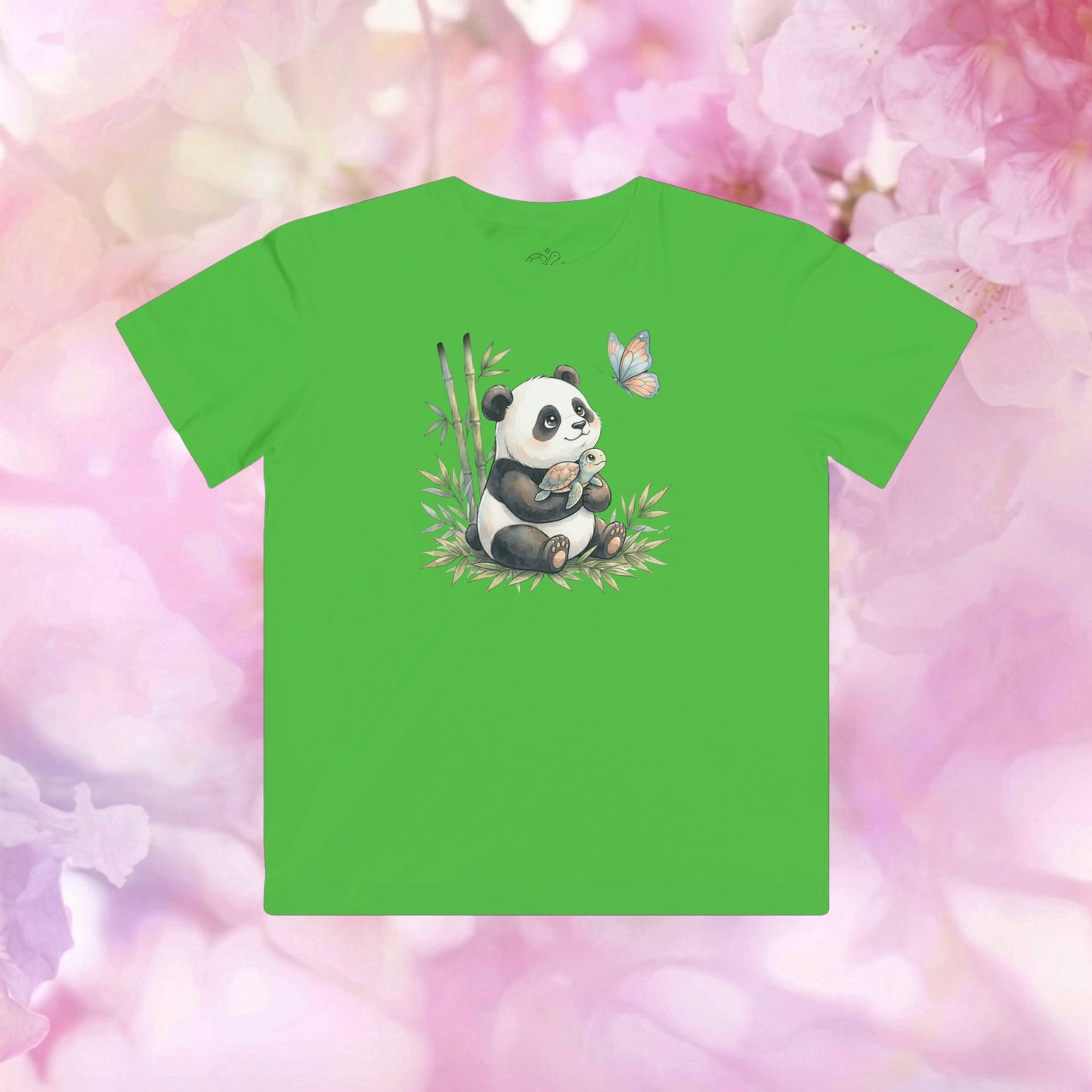 Bamboo Snuggles Panda & Turtle - Kids Fine Jersey Tee