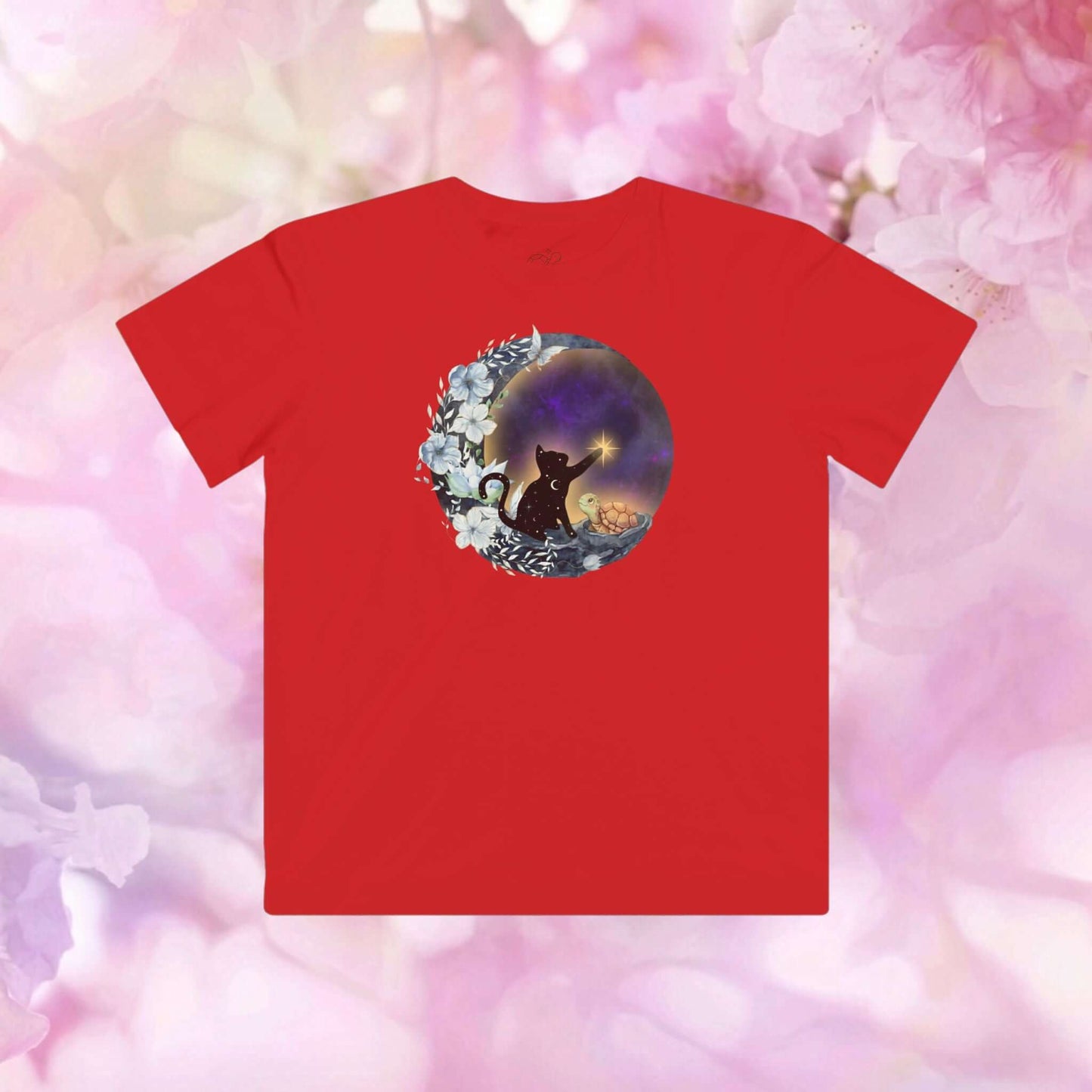Celestial Cat Kids Fine Jersey Tee