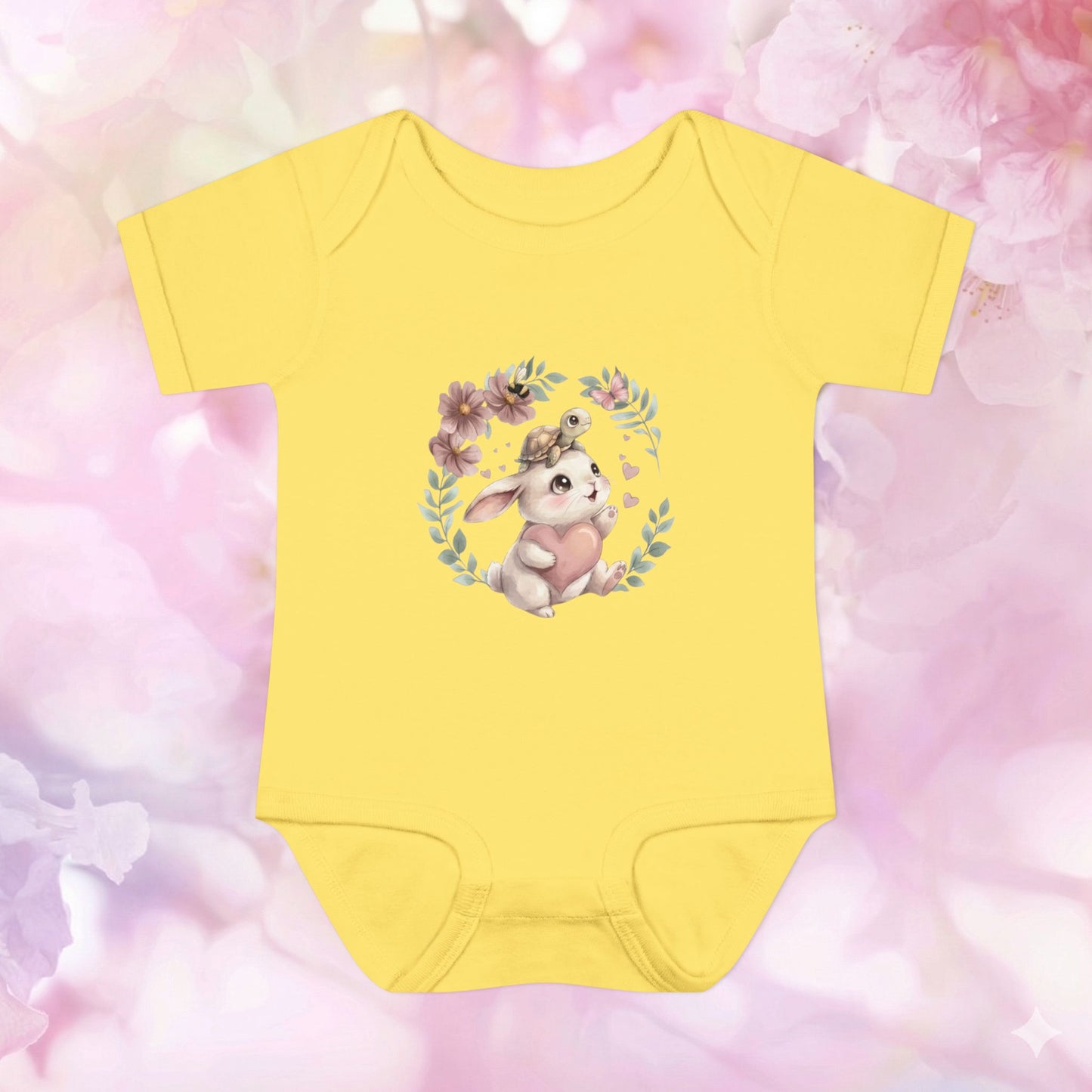 Bunny Rides & Heartfelt Hops - Bunny & Turtle Bestie Bodysuit
