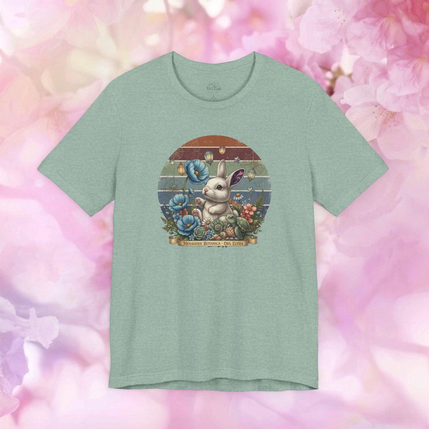 Menagerie Botanica Bunny & Turtle - Unisex Jersey Tee