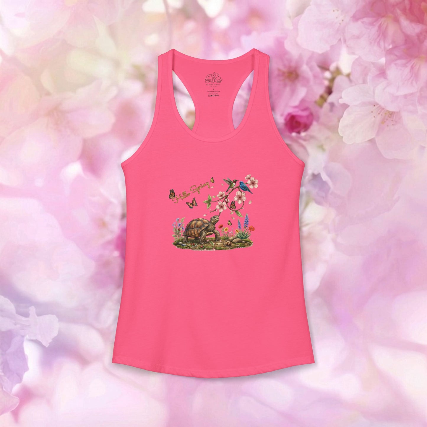 Hello Spring Blossom - Women's Racerback Tank Top