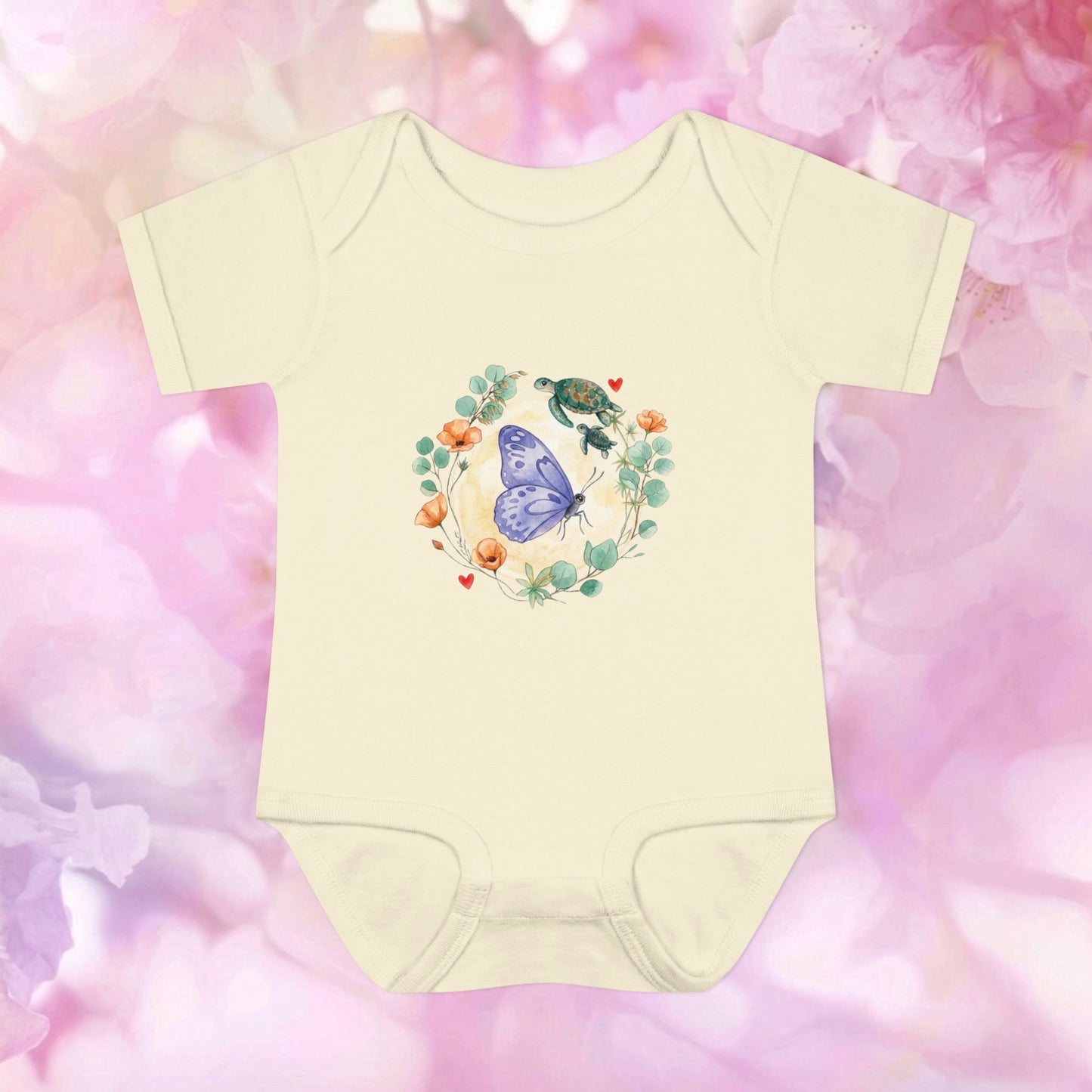 Butterfly & Garden Friends - Infant Baby Bodysuit