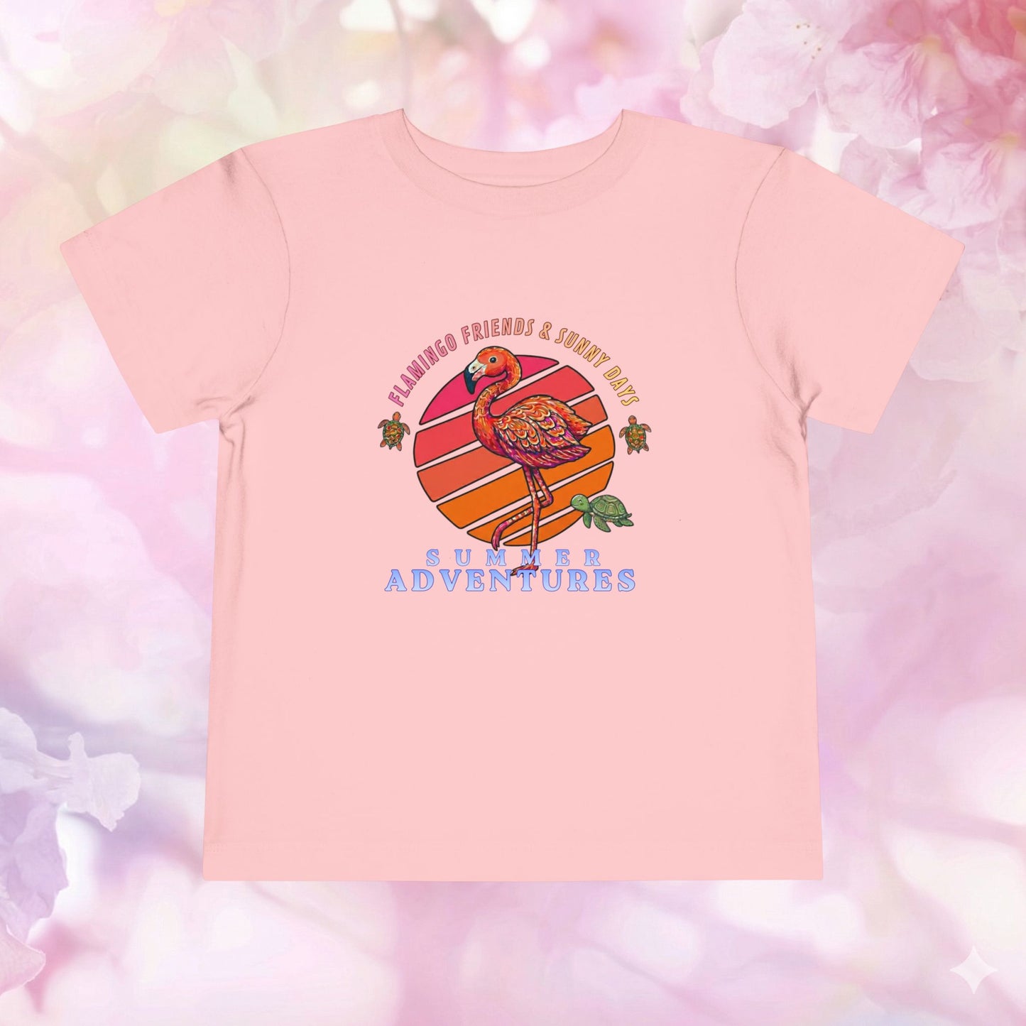 Flamingo Friends & Summer Adventures — Toddler Short Sleeve Tee