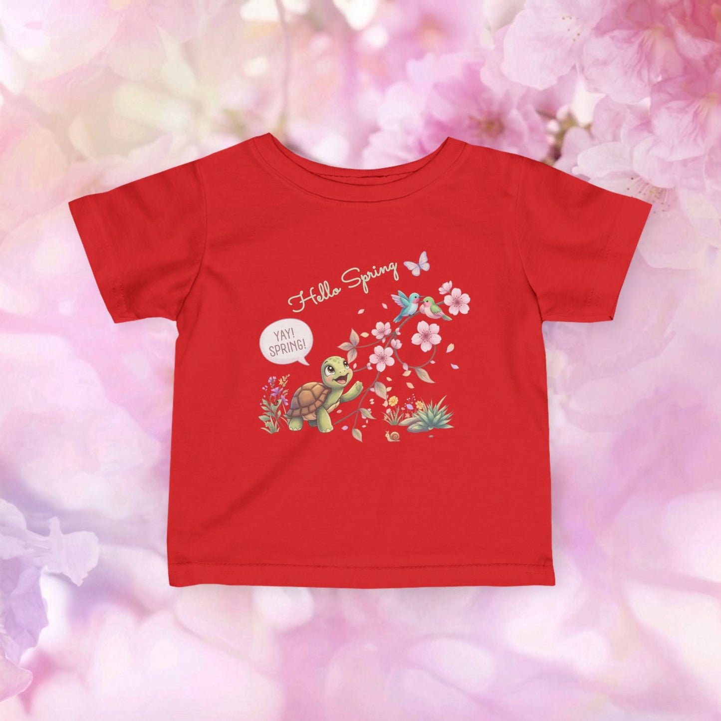 Yay! Spring! Blossoms & Birds - Infant Fine Jersey Tee