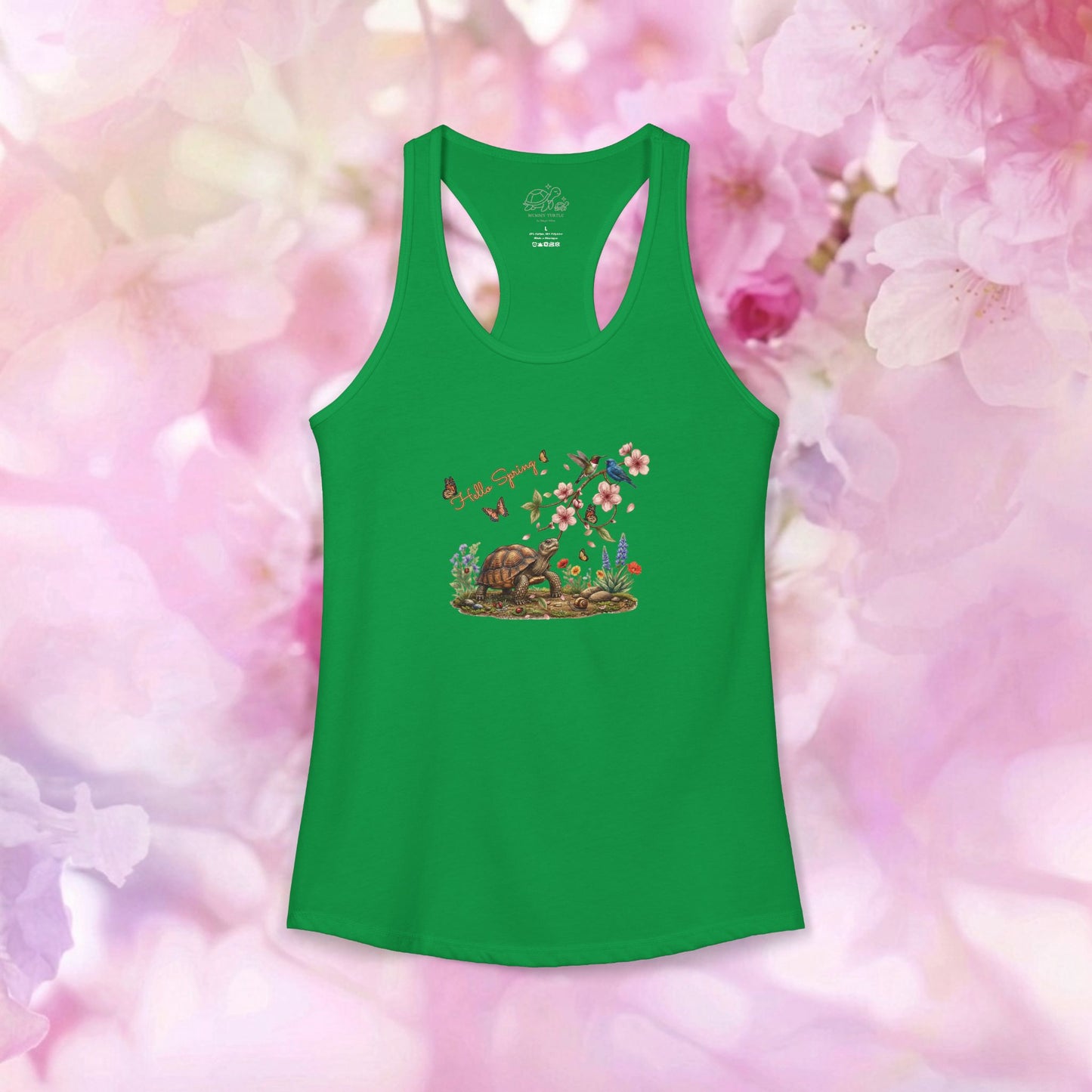 Hello Spring Blossom - Women's Racerback Tank Top