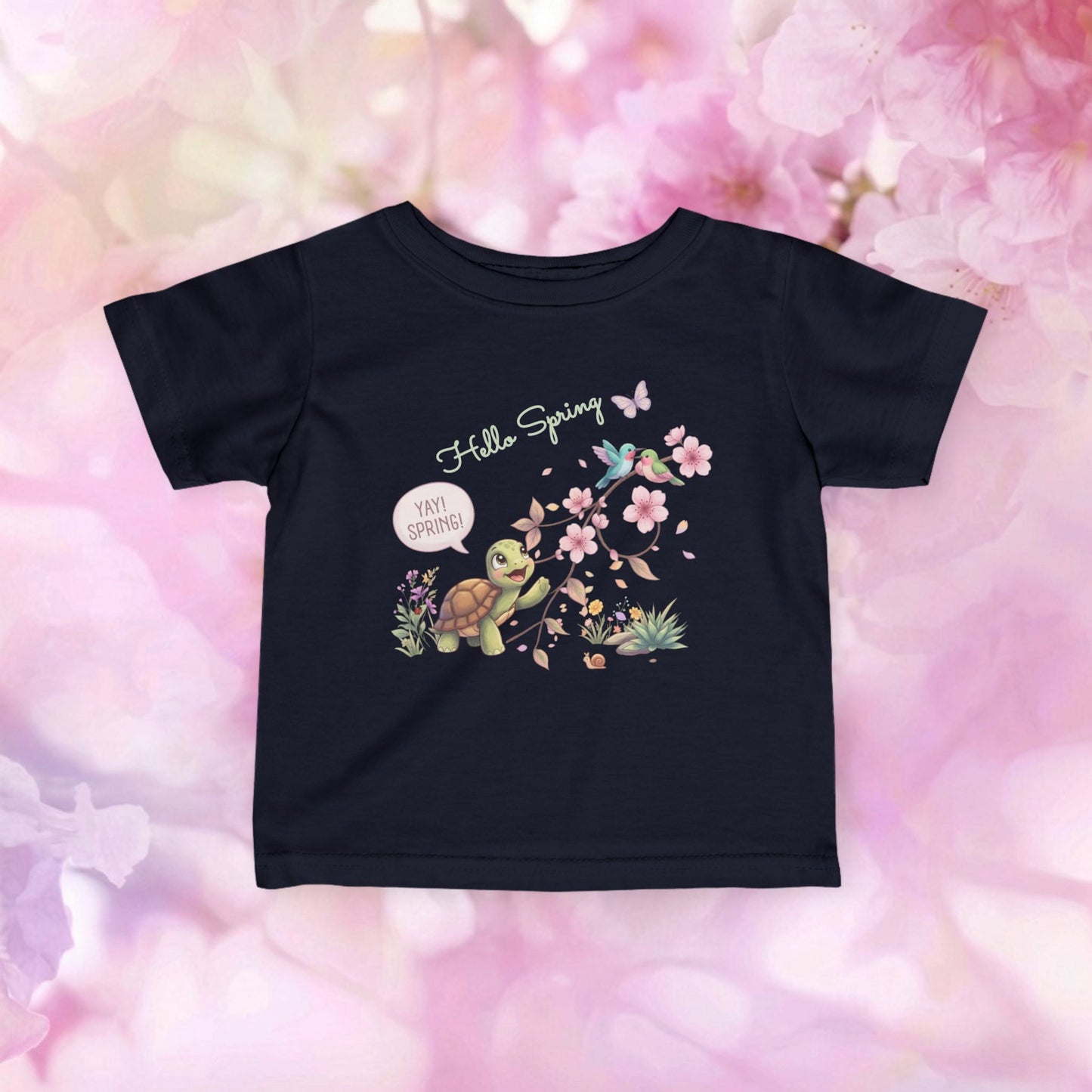 Yay! Spring! Blossoms & Birds - Infant Fine Jersey Tee