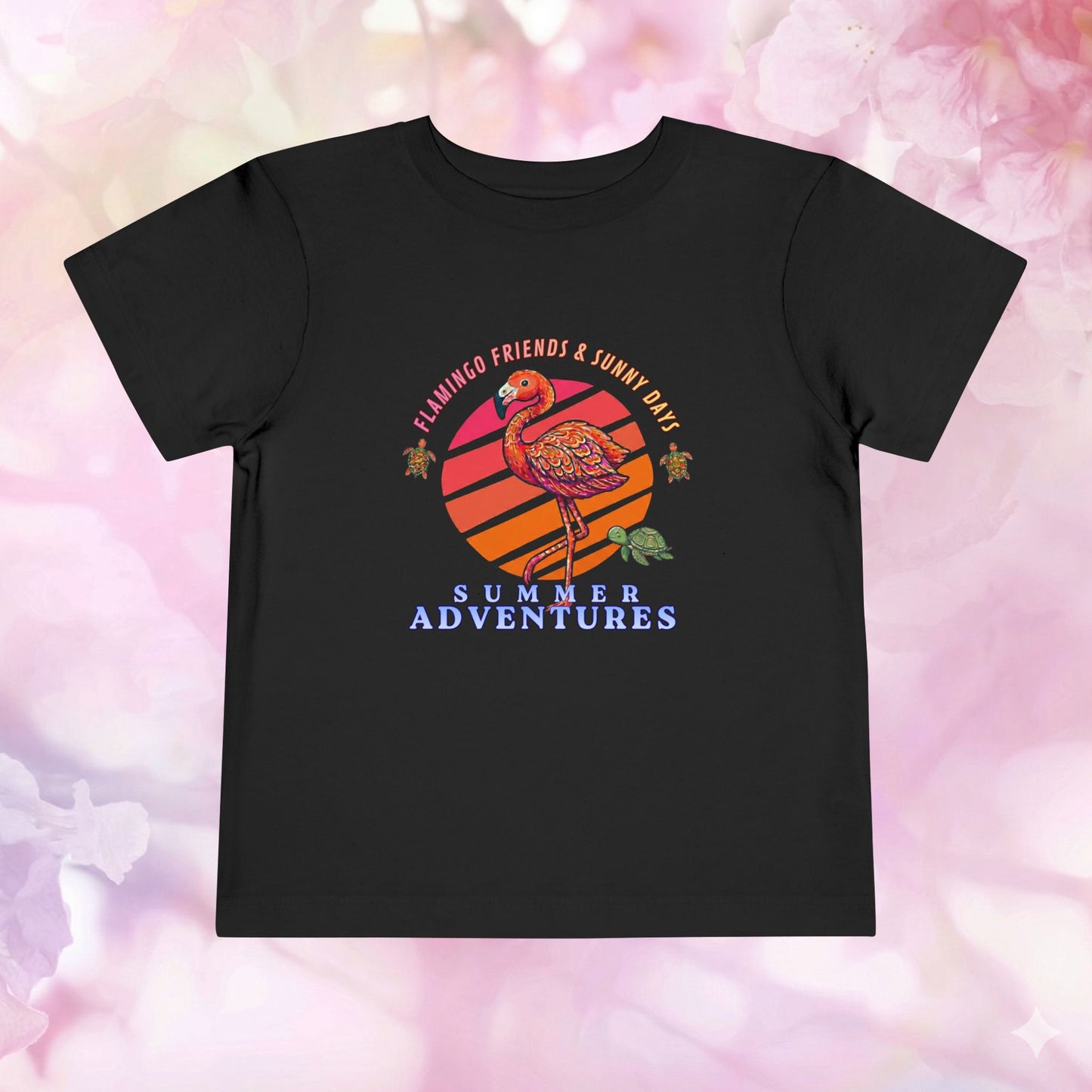 Flamingo Friends & Summer Adventures — Toddler Short Sleeve Tee