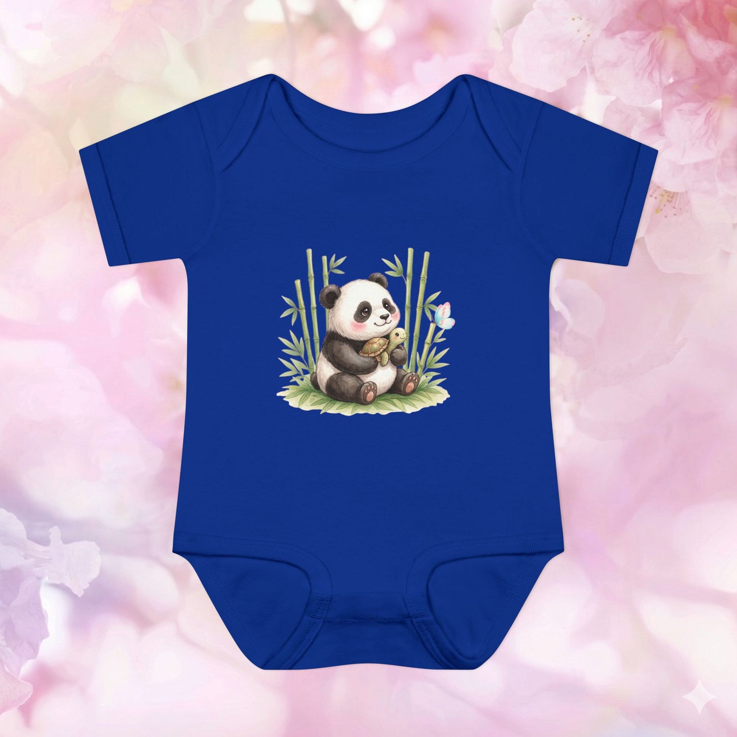 Panda & Turtle Bamboo Snuggles - Infant Baby Bodysuit
