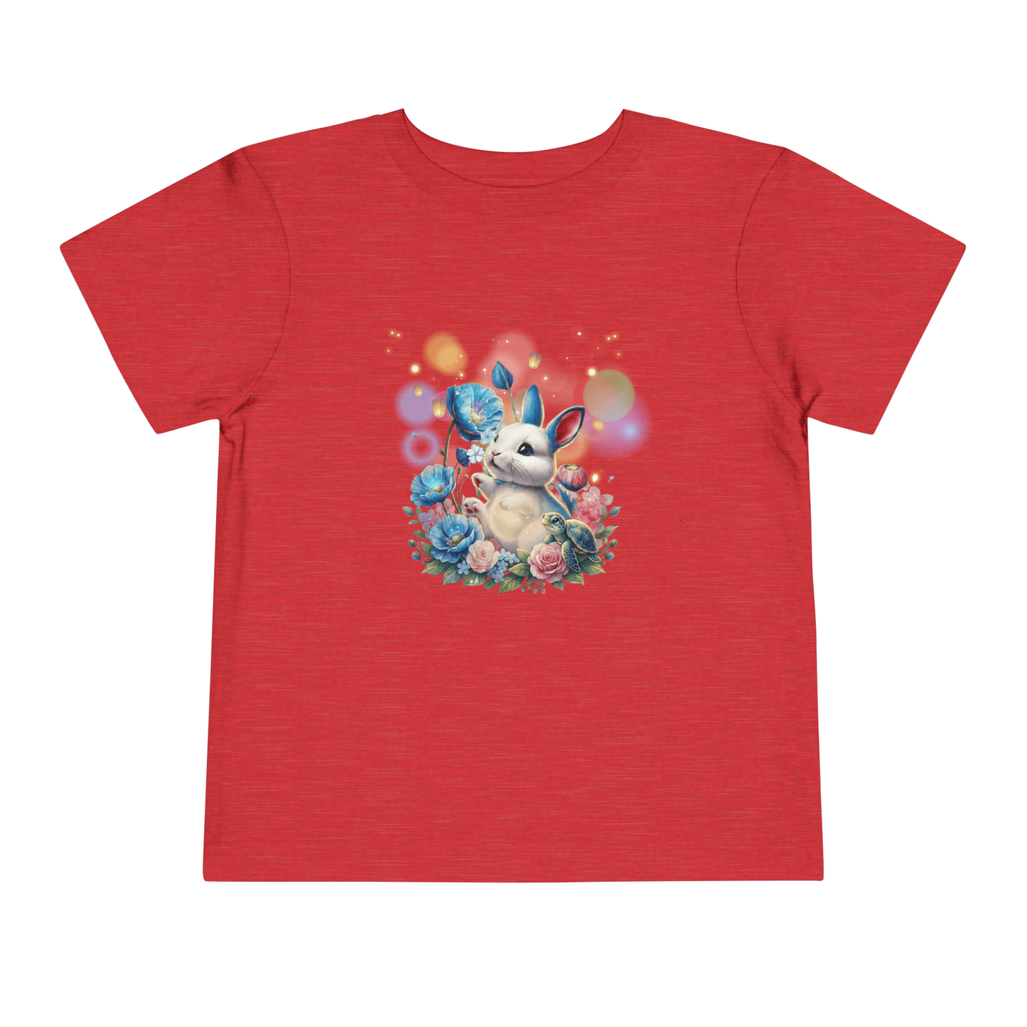 Starlit Bunny & Tiny Turtle Garden — Toddler Short Sleeve Tee