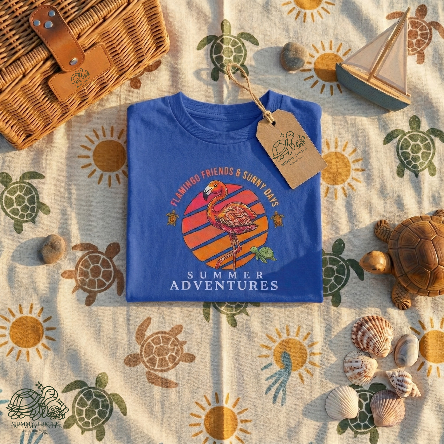 Flamingo Friends & Summer Adventures — Toddler Short Sleeve Tee