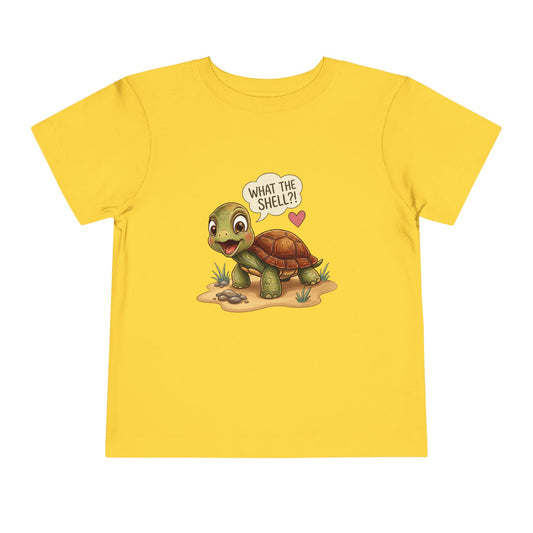 What the Shell?! – Adventurous Little Turtle Toddler Tee