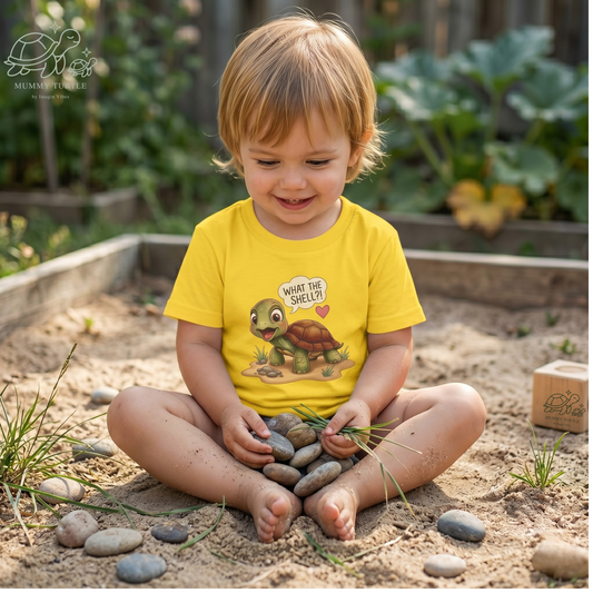 What the Shell?! – Adventurous Little Turtle Toddler Tee