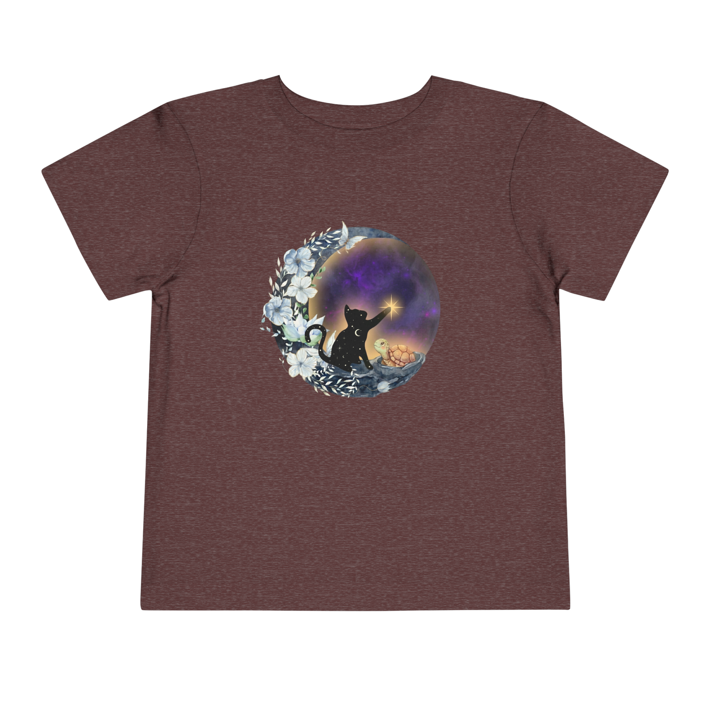 Starlight Wishes & Moonbeams – The Turtle & Magic Cat Adventurous Tee