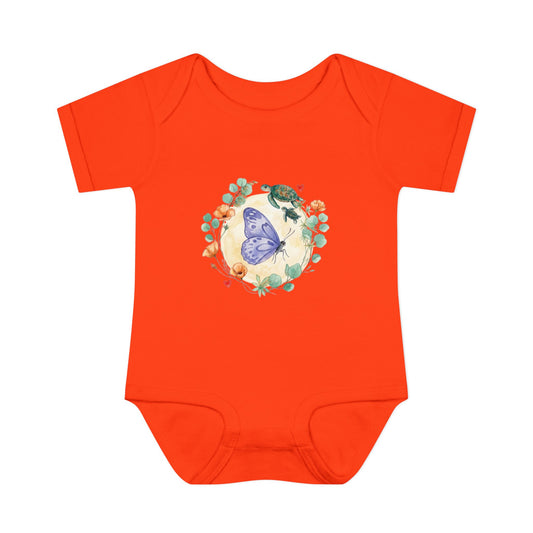 Butterfly & Garden Friends - Infant Baby Bodysuit