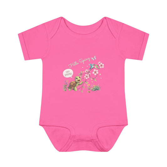 Yay! Spring! Turtle & Blossoms - Infant Baby Bodysuit