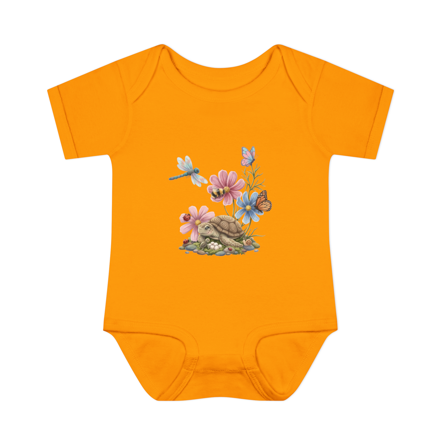 Garden Discoveries Turtle & Friends - Infant Baby Bodysuit