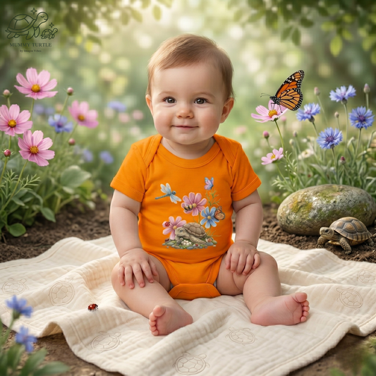 Garden Discoveries Turtle & Friends - Infant Baby Bodysuit