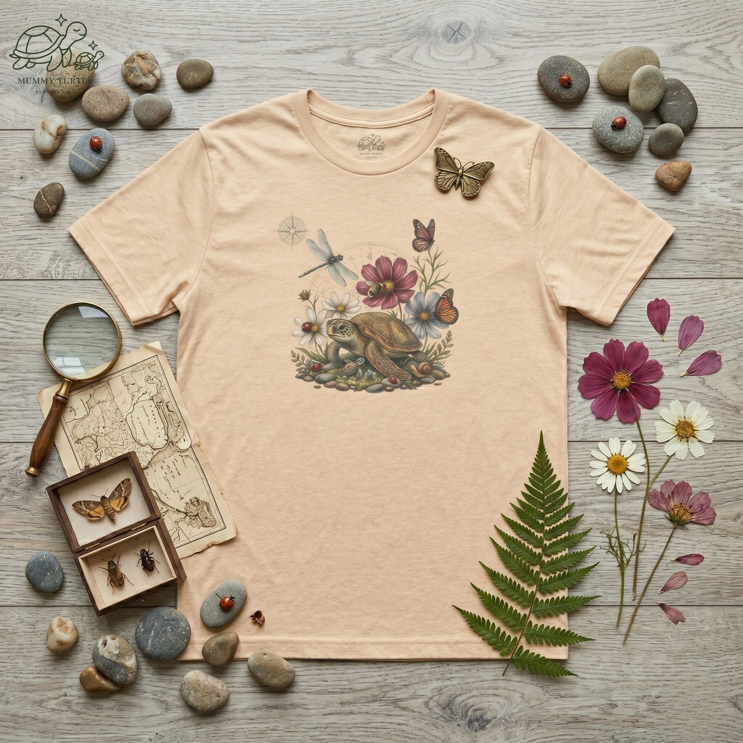 Garden Discoveries Turtle & Friends - Unisex Jersey Tee