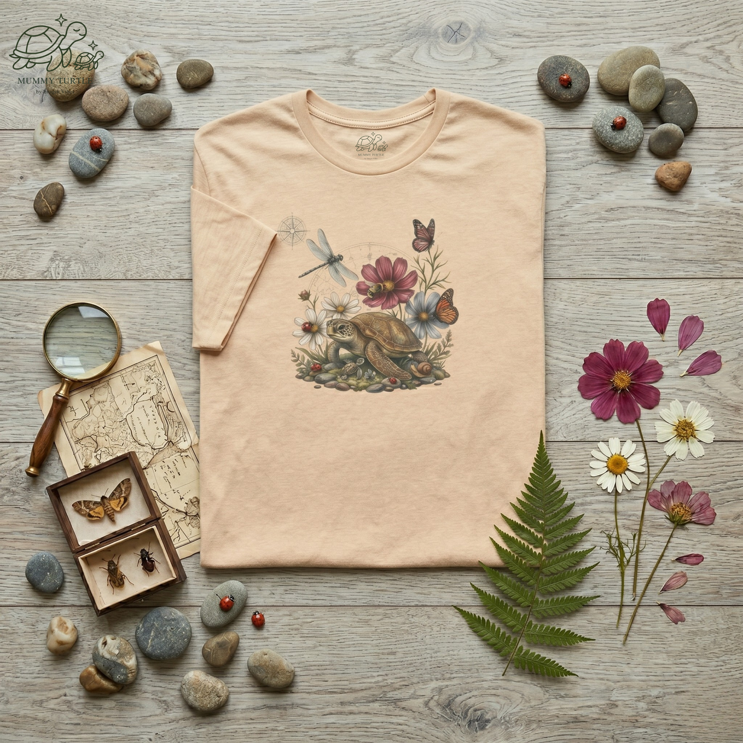 Garden Discoveries Turtle & Friends - Unisex Jersey Tee