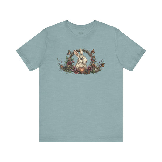The Heart of the Nest Bunny & Turtle - Unisex Jersey Tee