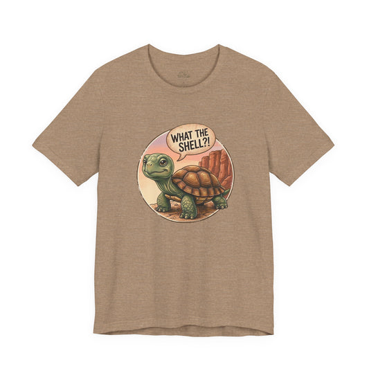 What the Shell?! Adventurous Turtle - Unisex Jersey Tee