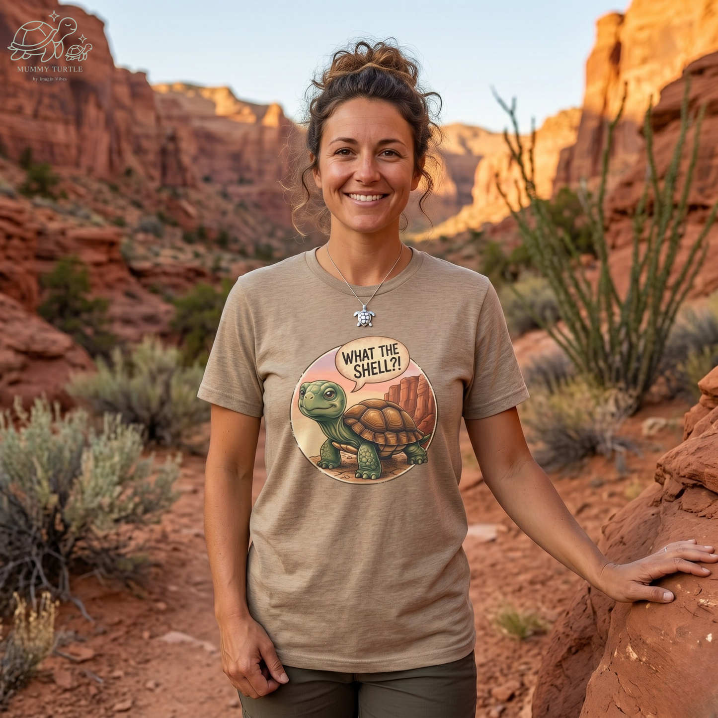 What the Shell?! Adventurous Turtle - Unisex Jersey Tee