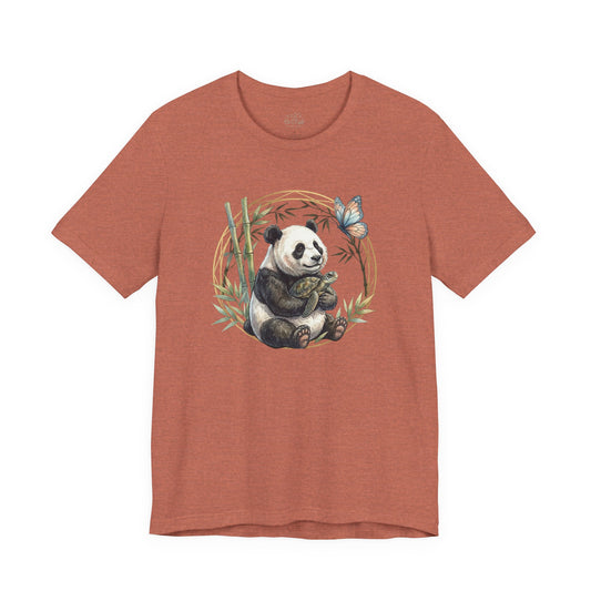 Bamboo Snuggles Panda & Turtle - Unisex Jersey Tee