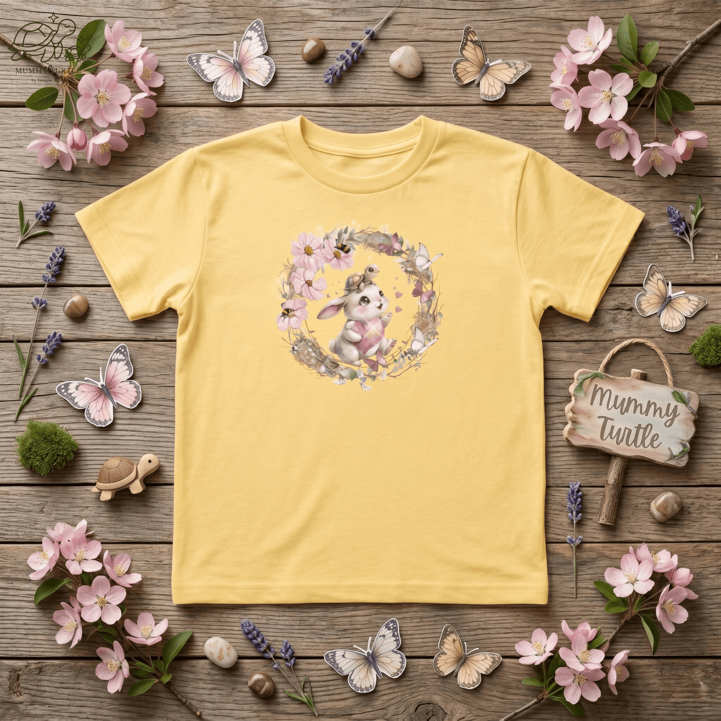 Blossom Bunny Kids Fine Jersey Tee