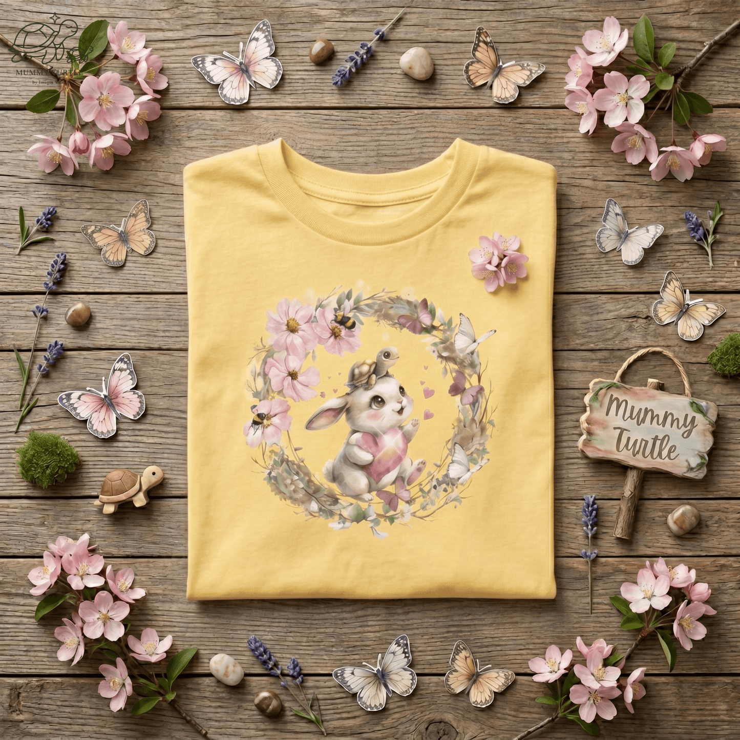 Blossom Bunny Kids Fine Jersey Tee