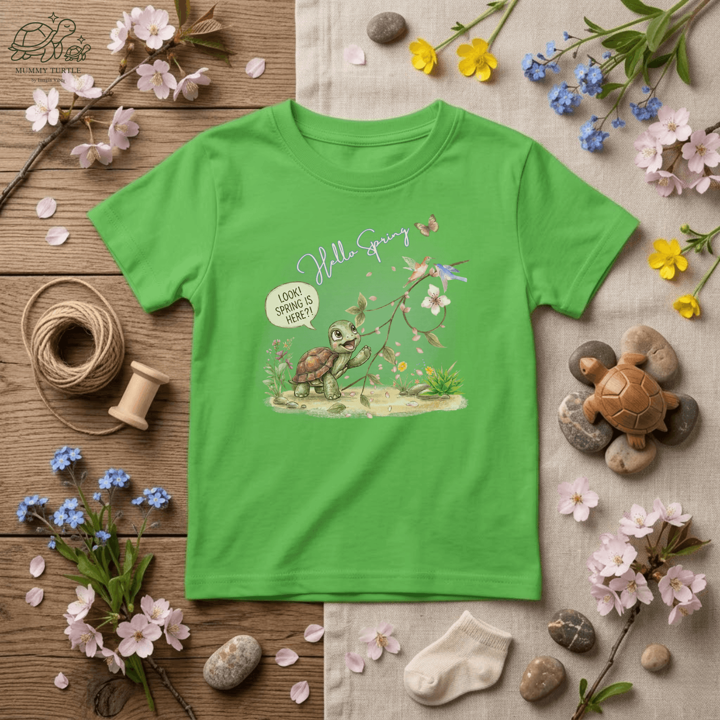 Hello Spring Kids Fine Jersey Tee