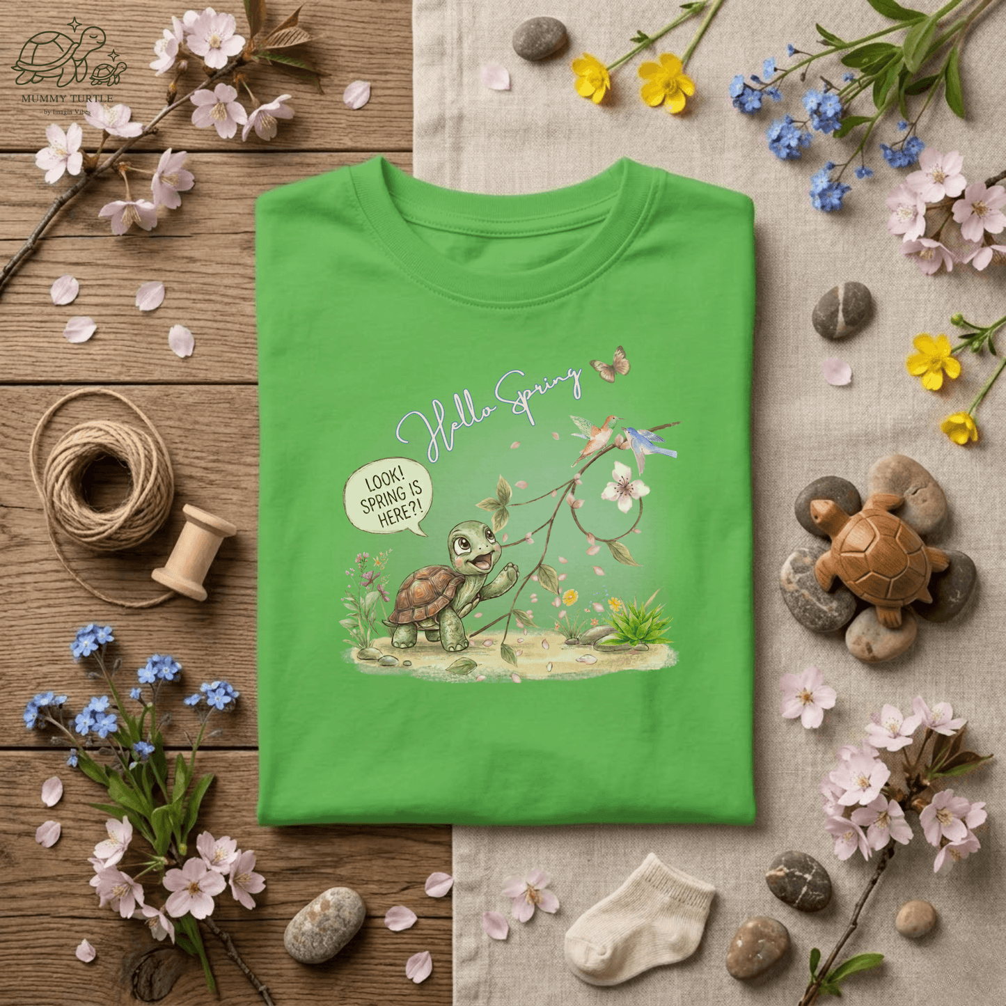 Hello Spring Kids Fine Jersey Tee